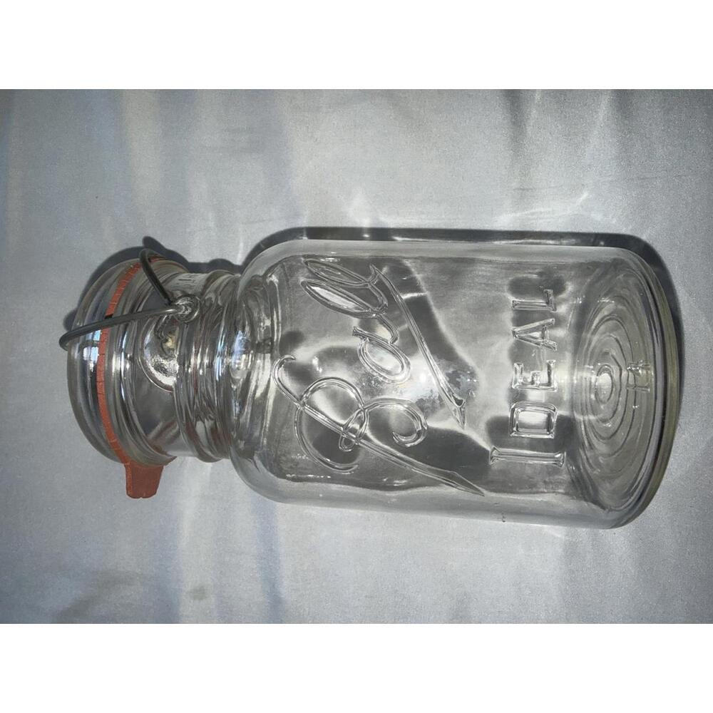 Ball Ideal Vintage Glass Jar with Clamp Lid